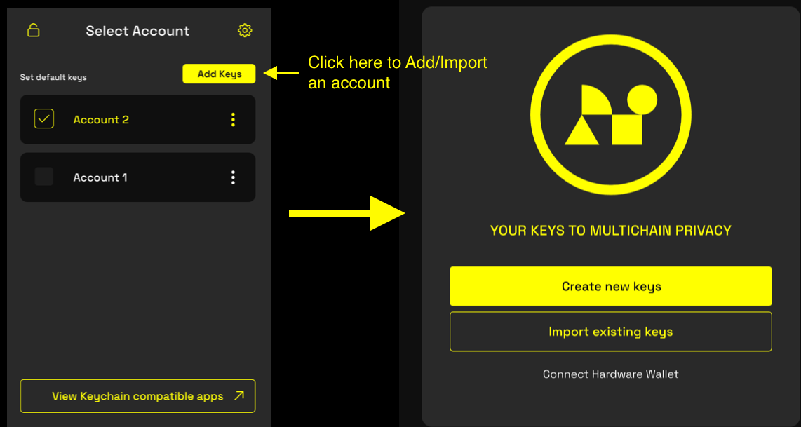 Add Keys