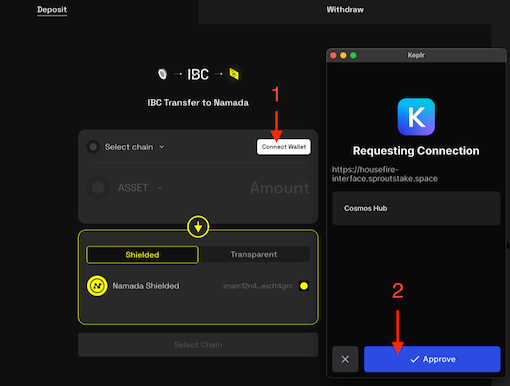 Keplr connect