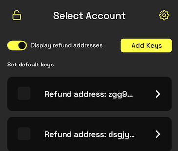 Refund account