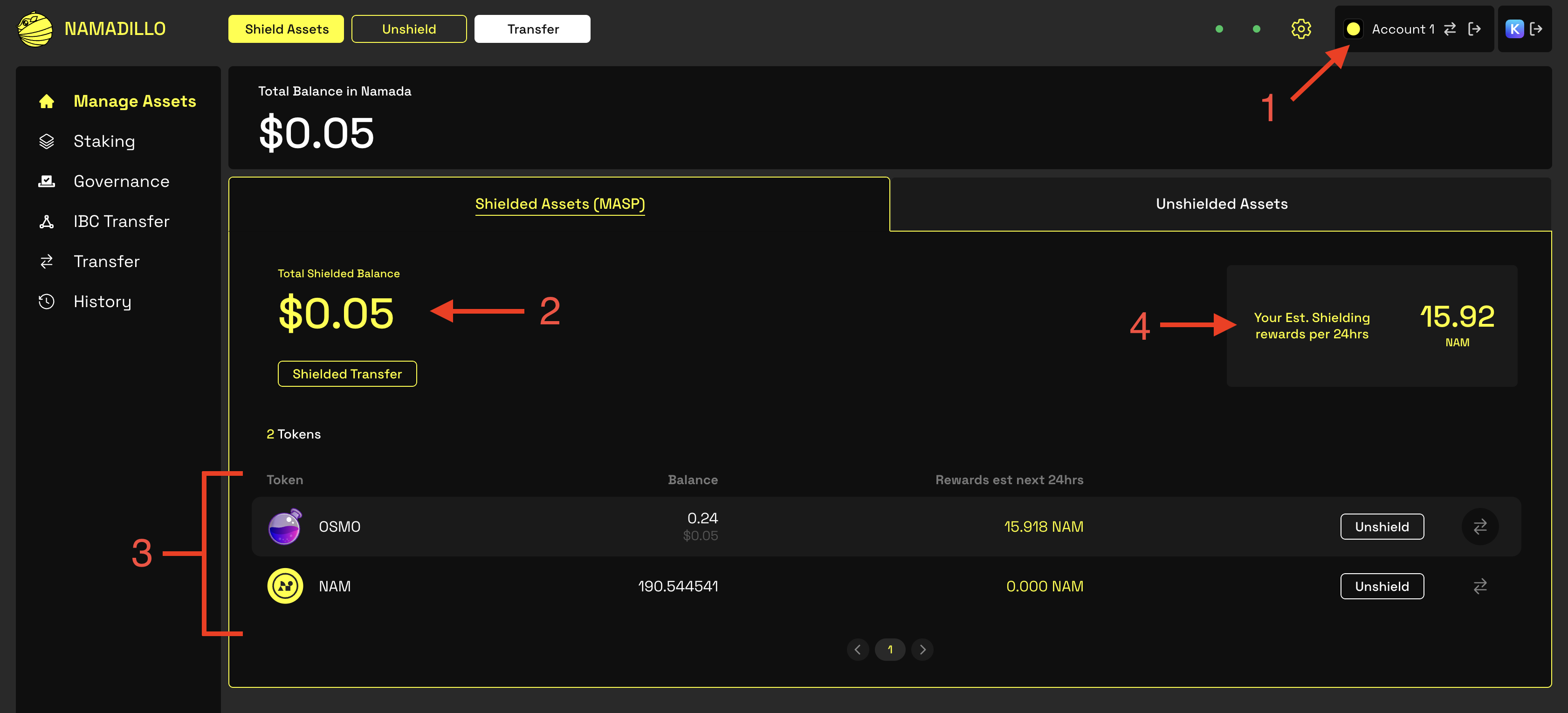 shielded assets view